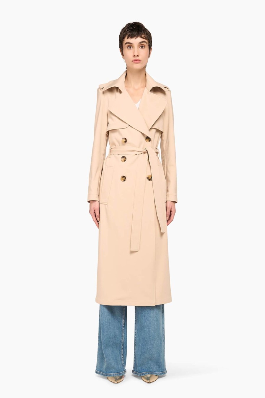 Best JANICE Trenchcoat Dames Robert Beige