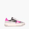 Online JANICE Sneakers Dames Leer Duncan Grijs Roze