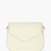 Best JANICE Leren Crossbody Dames Nixon Off-White