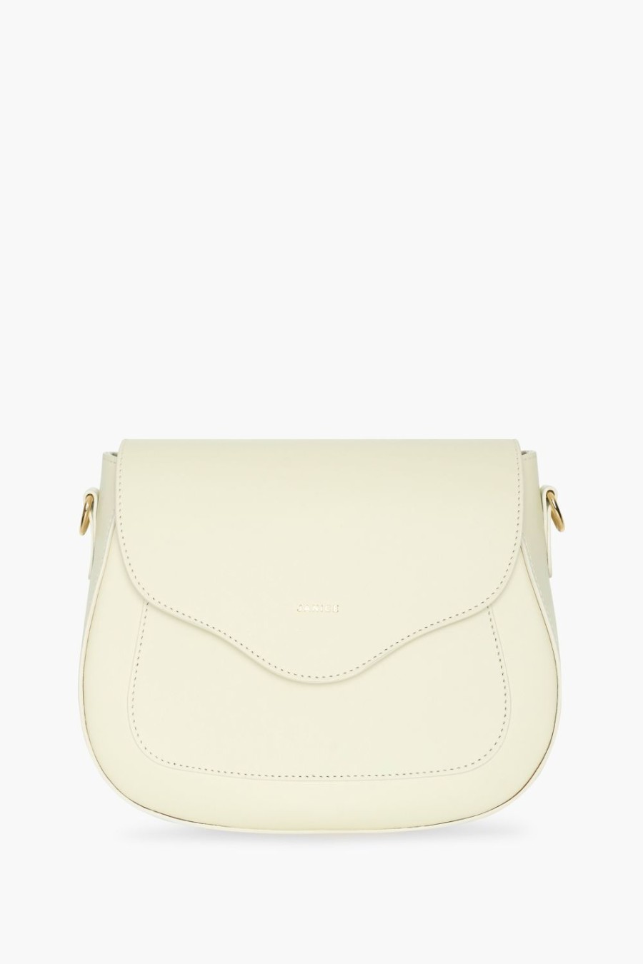 Best JANICE Leren Crossbody Dames Nixon Off-White