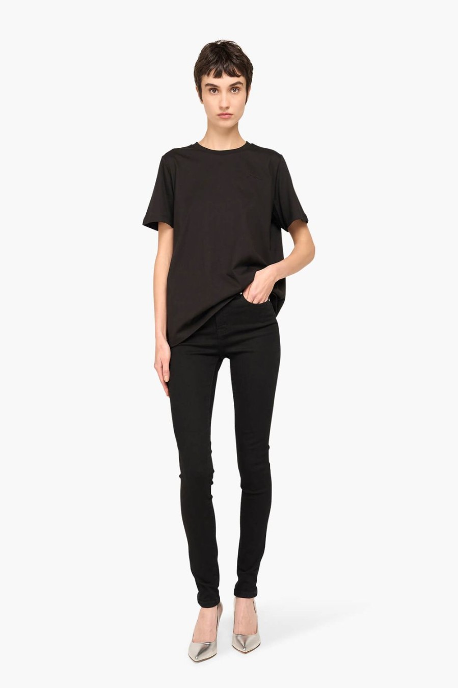 Best JANICE Zwart Dames Shirt Rock Black