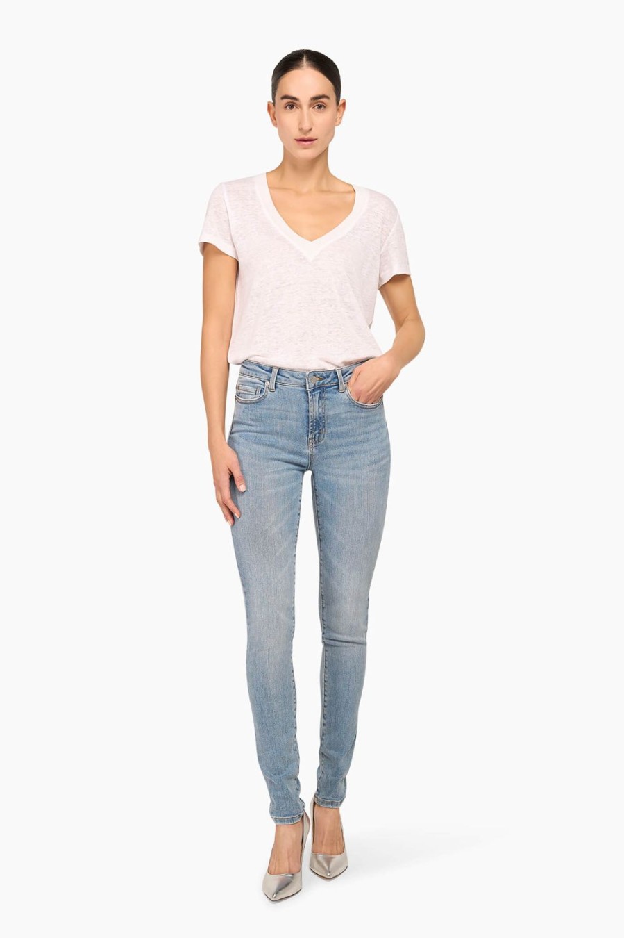 Wholesale JANICE High Rise Skinny Jeans Rocket Blauw 323