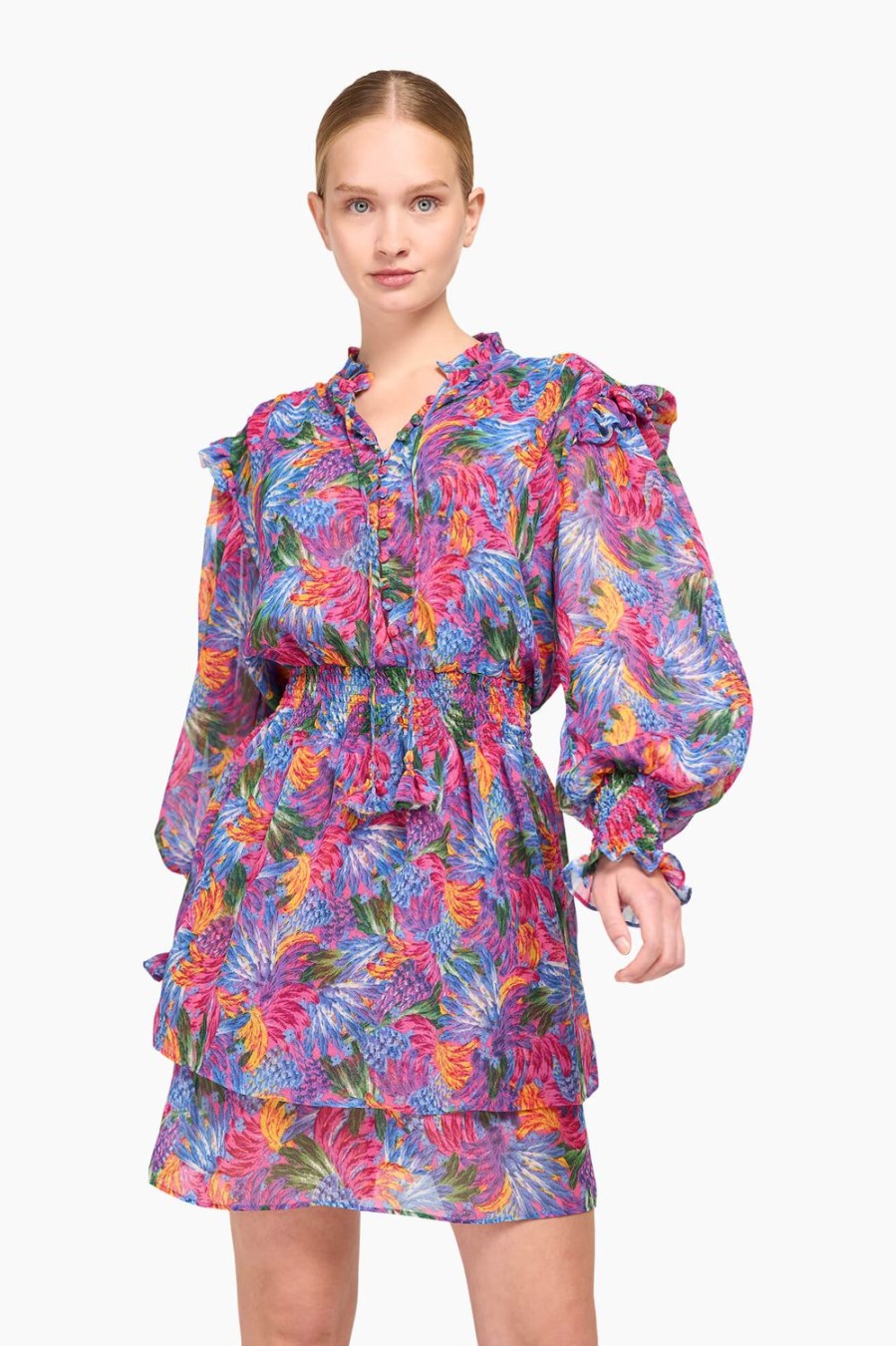 Best JANICE Jurkje Print Viscose Ari Flowers