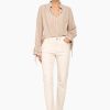 Wholesale JANICE Blouse Dames Katoen Streep Waylon Beige