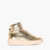 Best JANICE Sneakers High Top Dames Leer Duncan Goud