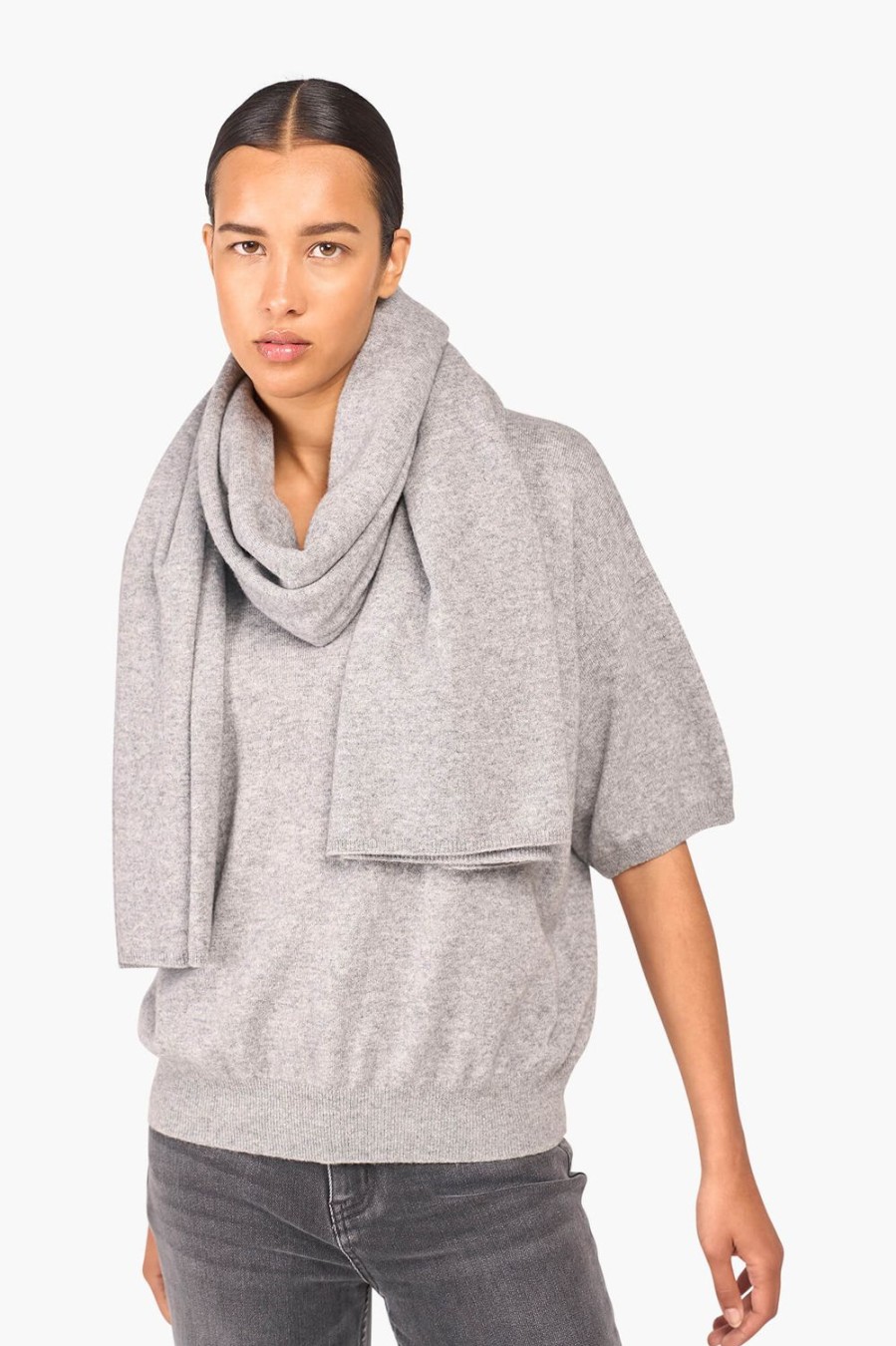 Online JANICE Cashmere Blend Trui Dames Romeo Grey