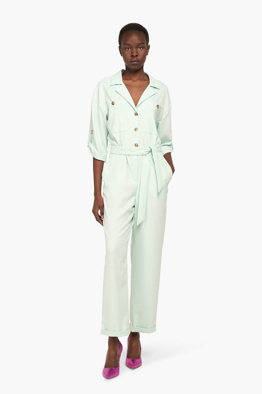 Clearance JANICE Jumpsuit Dames London Mint