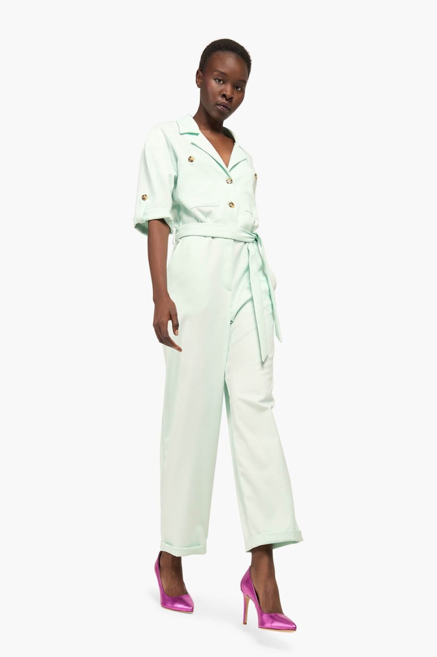 Clearance JANICE Jumpsuit Dames London Mint