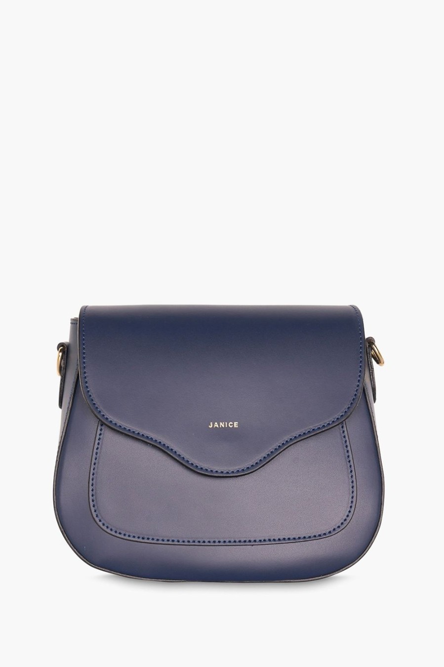 Online JANICE Leren Crossbody Dames Nixon Navy Blue