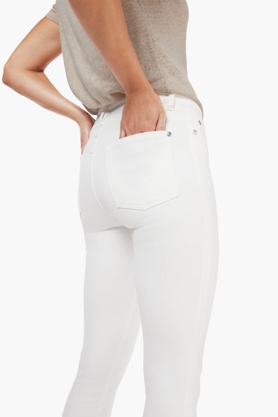 Clearance JANICE High Waist Skinny Jeans Rocket Off-White 000