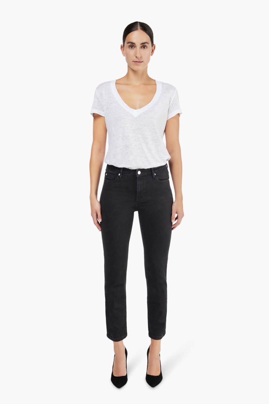 Clearance JANICE Zwarte Mom Jeans Cooper Black 001