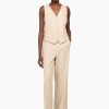 Hot JANICE Dames Gilet Dave Beige Lurex