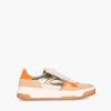 Wholesale JANICE Sneakers Dames Leer Duncan Goud Oranje