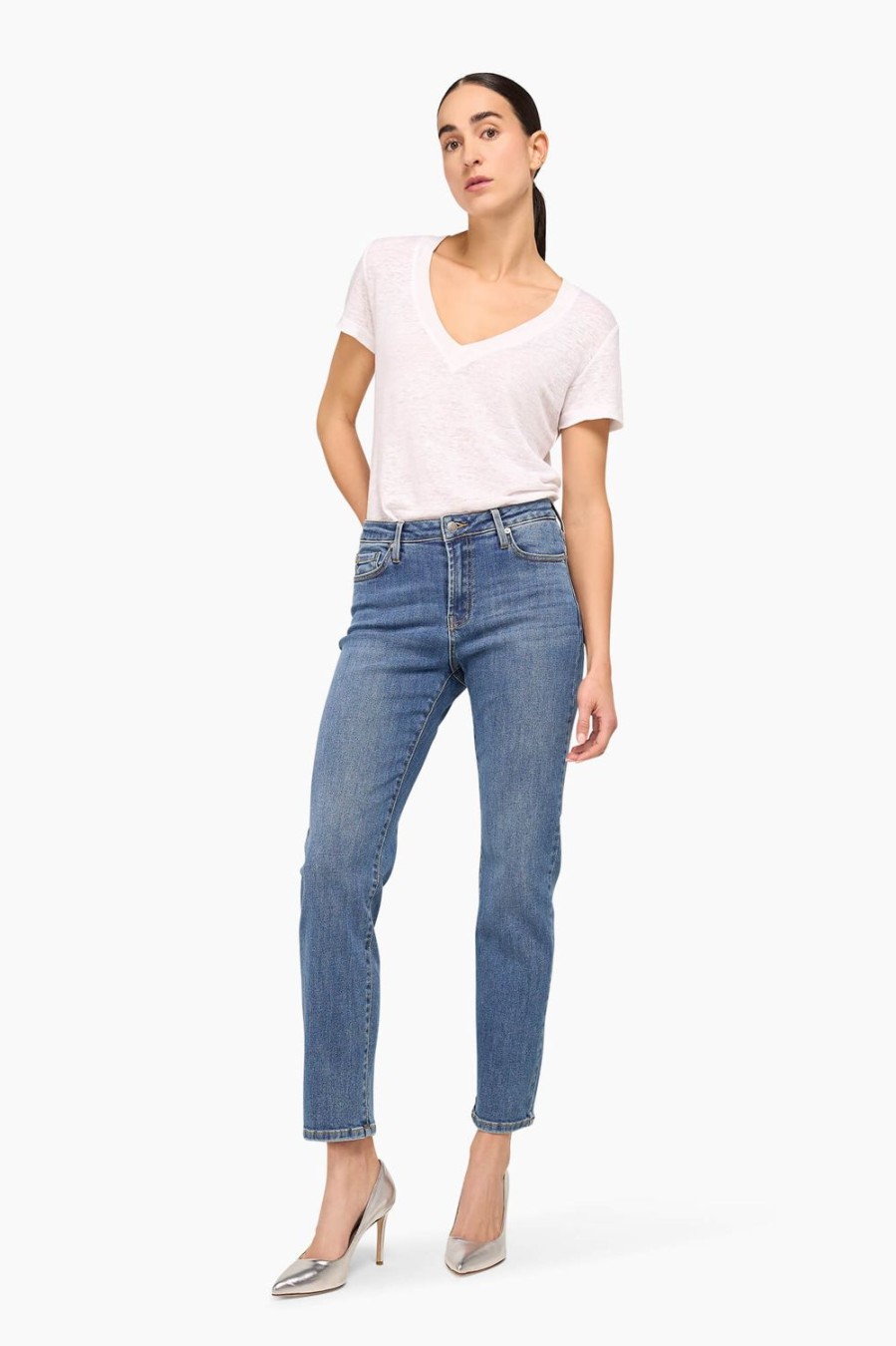 New JANICE Mom Jeans Cooper Blauw 422