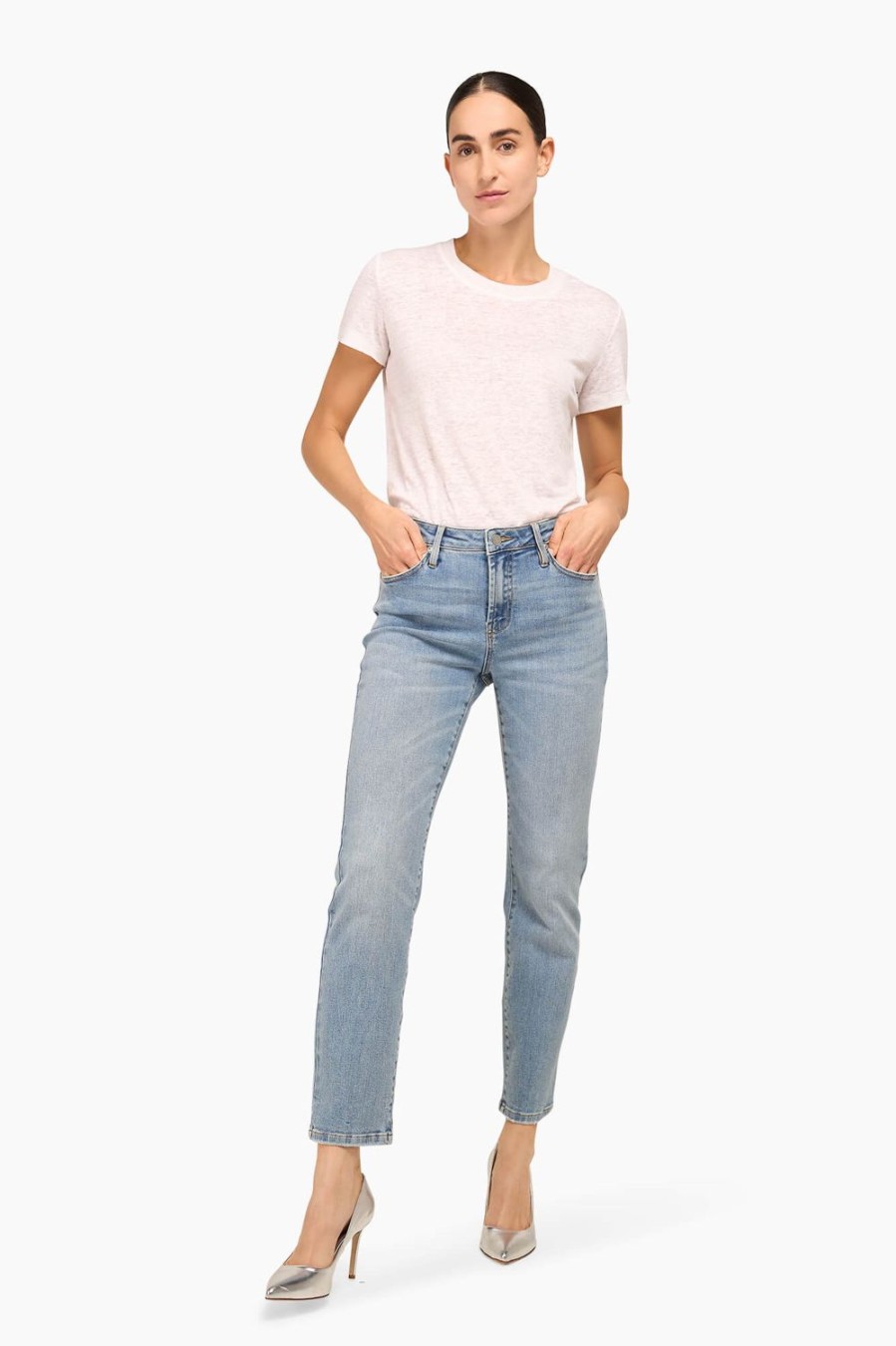 Clearance JANICE Mom Jeans Cooper Blauw 323