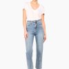 Clearance JANICE High Rise Boyfriend Jeans Morgan Blue 395