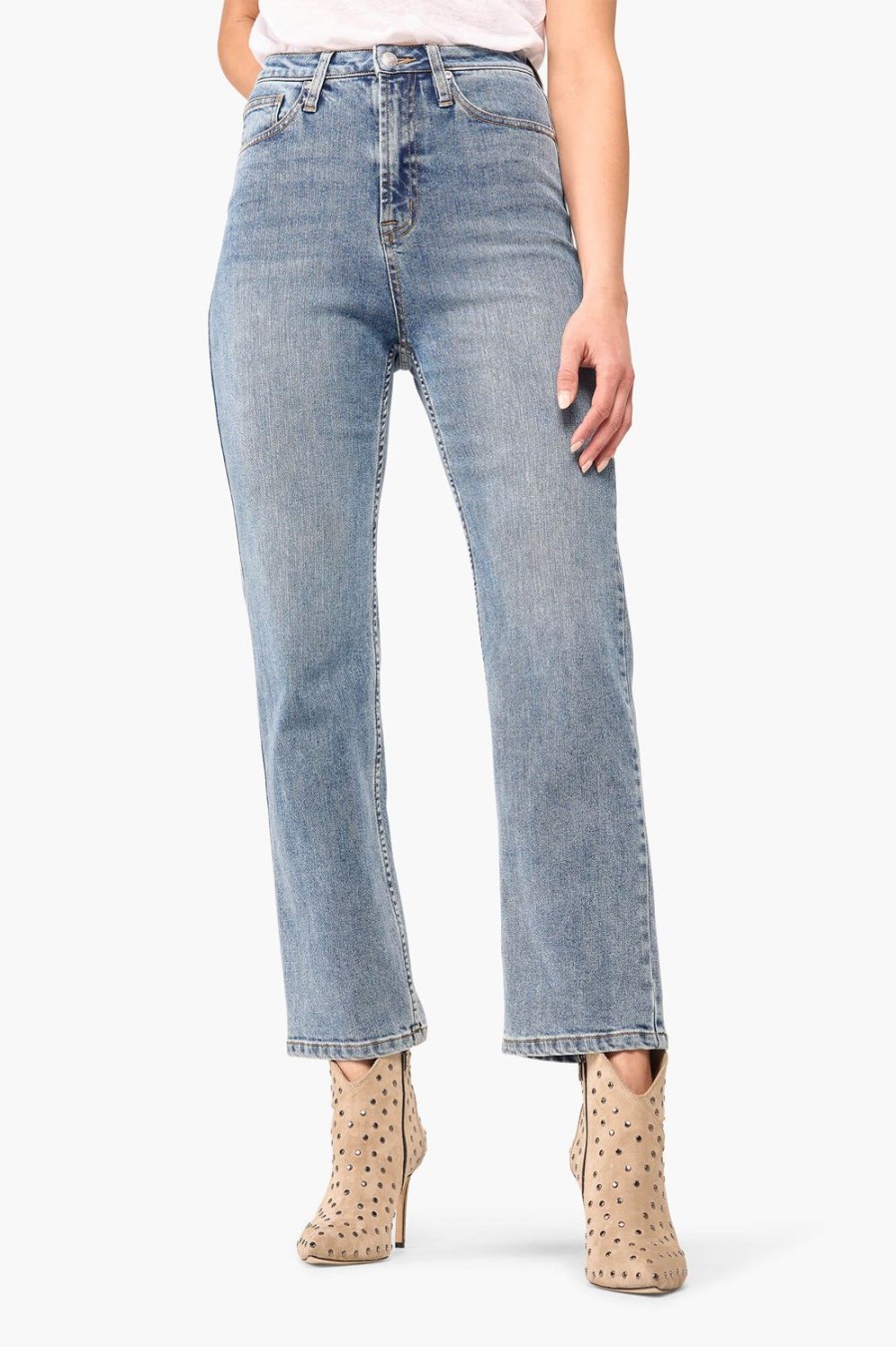 Clearance JANICE High Rise Boyfriend Jeans Morgan Blue 395