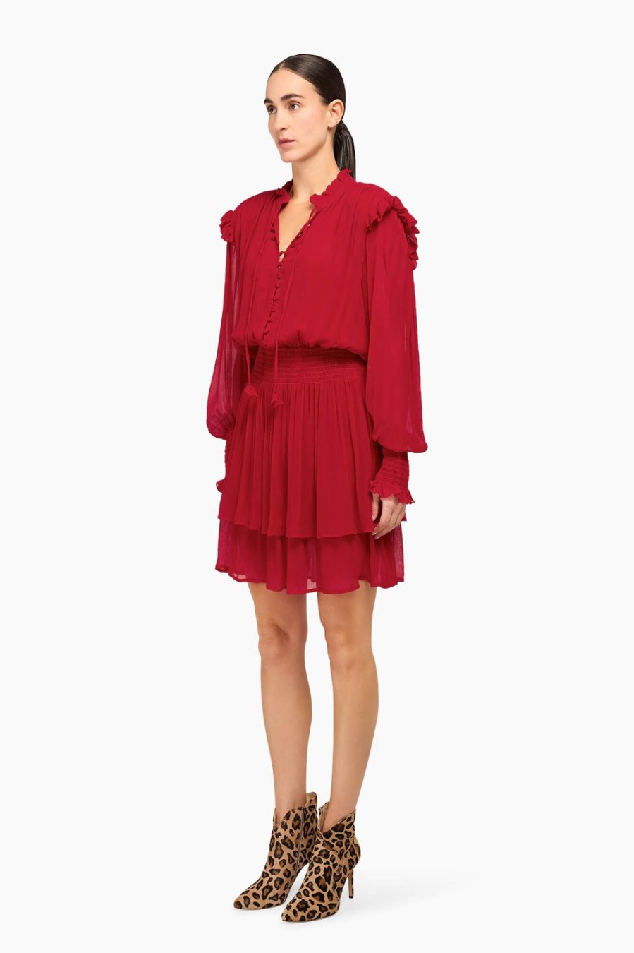 New JANICE Jurkje Viscose Ari Rood