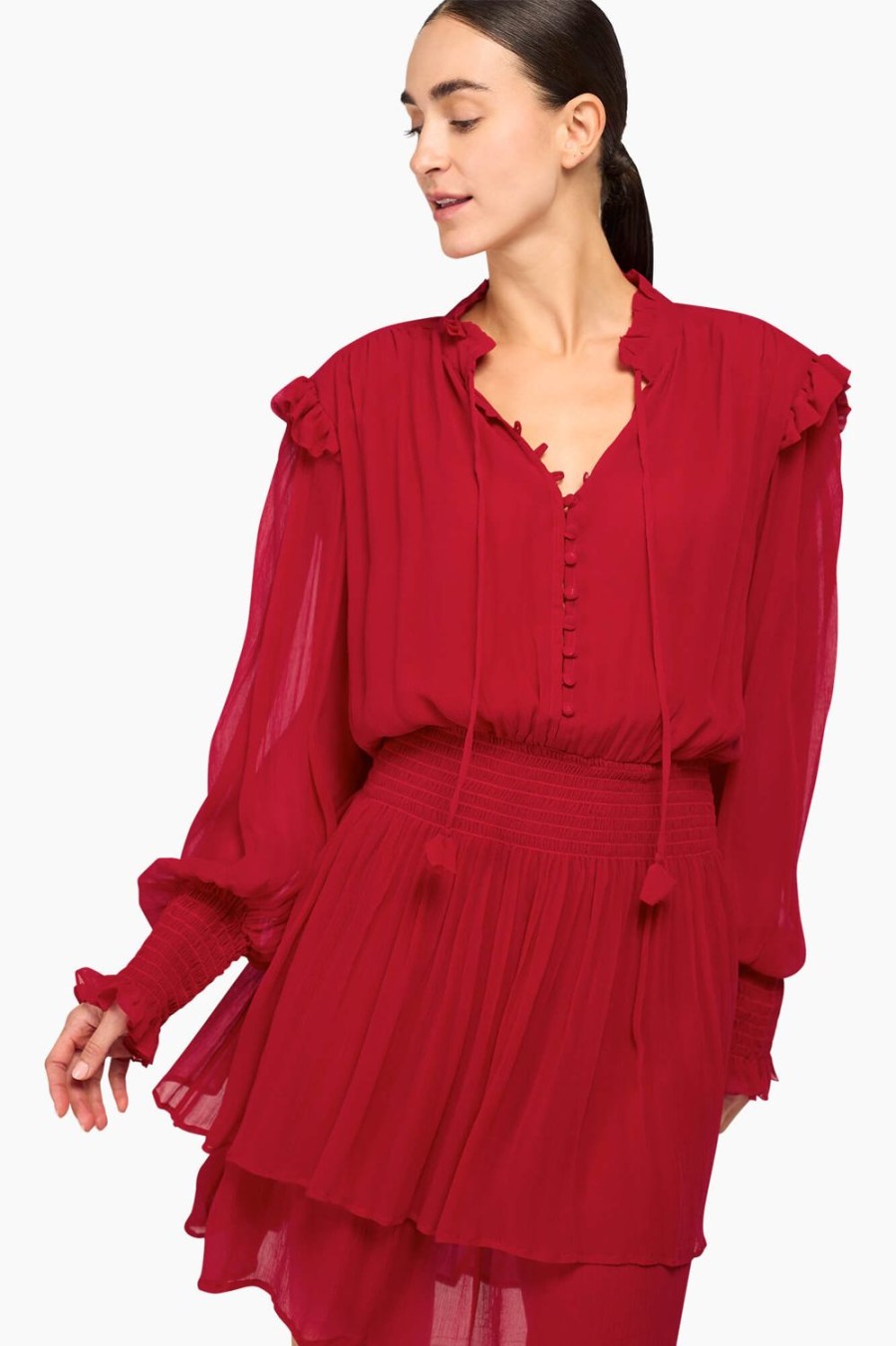 New JANICE Jurkje Viscose Ari Rood