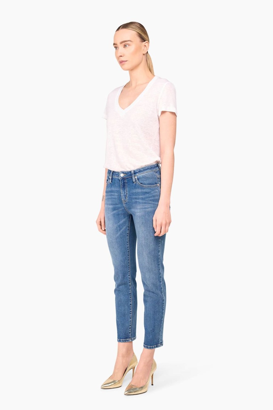 New JANICE Mom Jeans Cooper Blauw 405