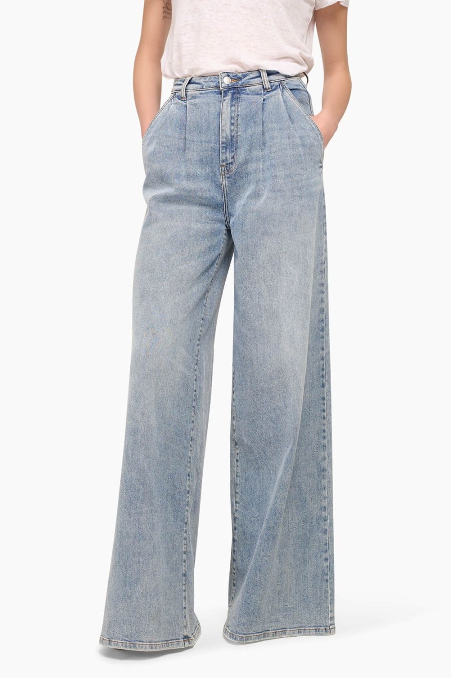 Best JANICE Jeans Wijde Pijp Dames Dollar Blauw 323