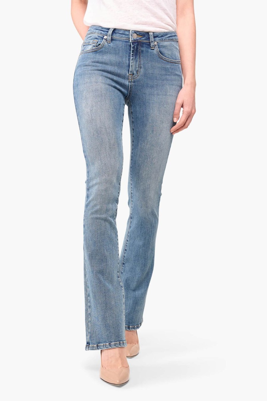 Best JANICE Flared Jeans Dames Arlo Blue 395