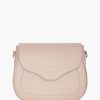 New JANICE Leren Crossbody Dames Nixon Poeder Beige