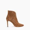 Hot JANICE Laarsjes Dames Studs Suede Stewart Cognac