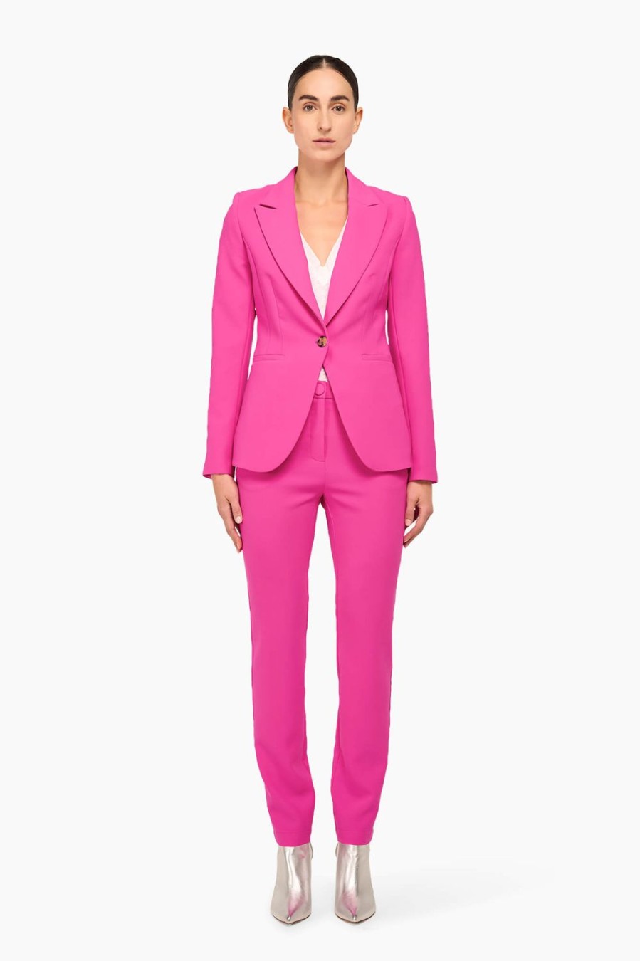 Online JANICE Blazer Dames Getailleerd Luke Knal Roze