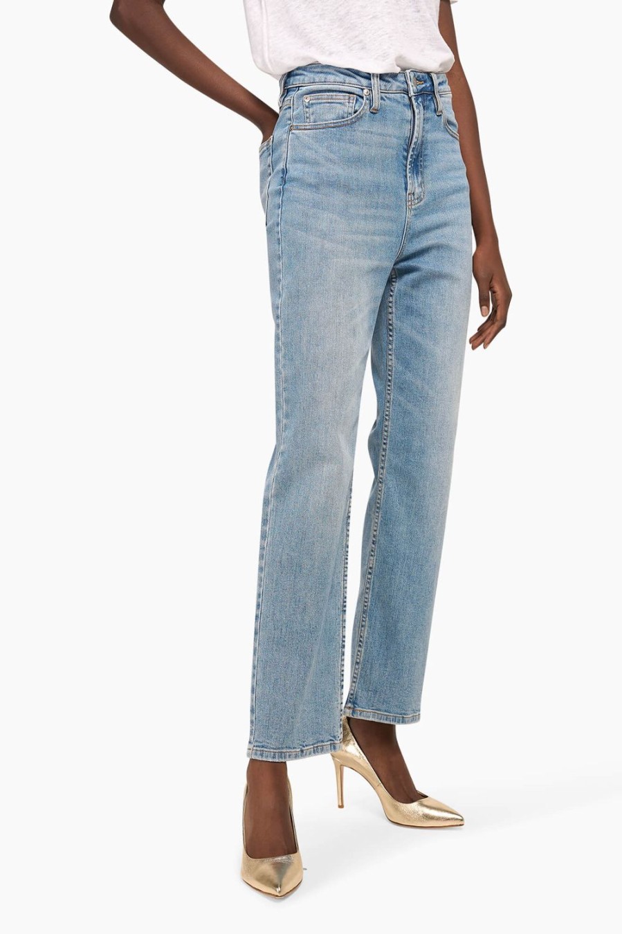 Hot JANICE High Rise Boyfriend Jeans Morgan Blauw 323