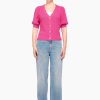 Online JANICE Vest Dames Viscose Blend Vic Roze