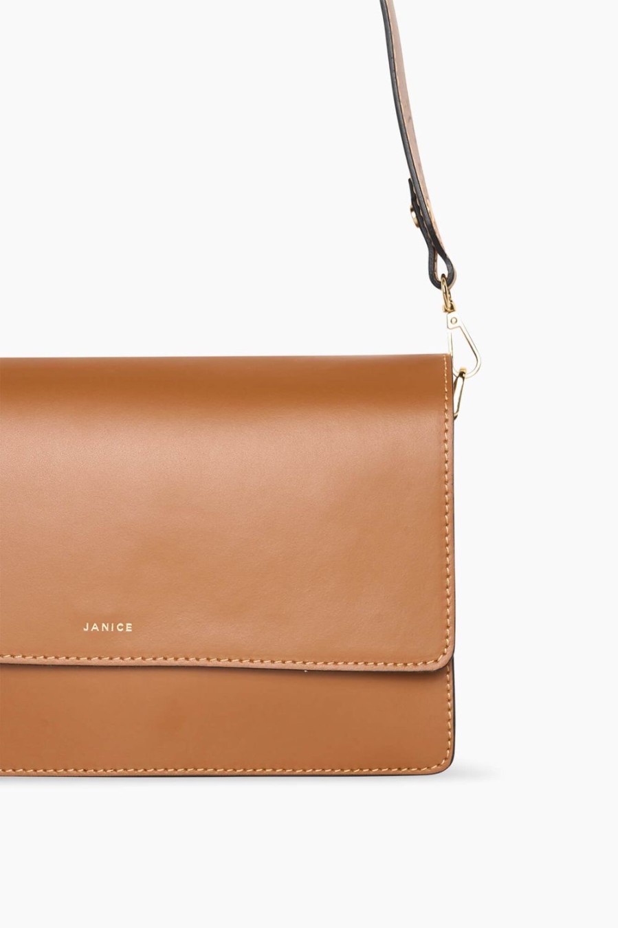 Clearance JANICE Handtas Dames Leer Rocco Cognac