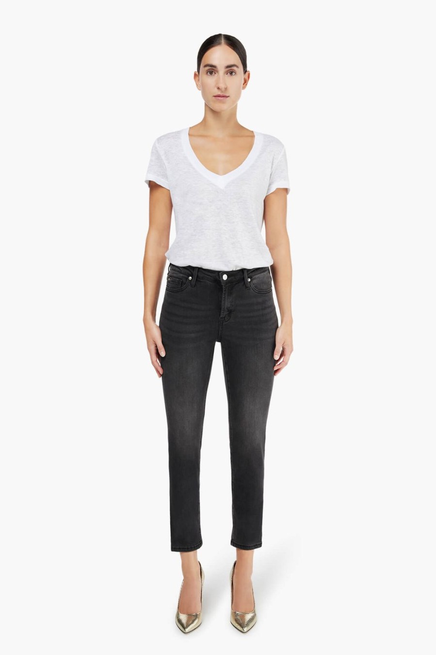 Wholesale JANICE Zwarte Mom Jeans Cooper Black 419