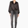 New JANICE Zijden Blouse Dames Bobby Zwart